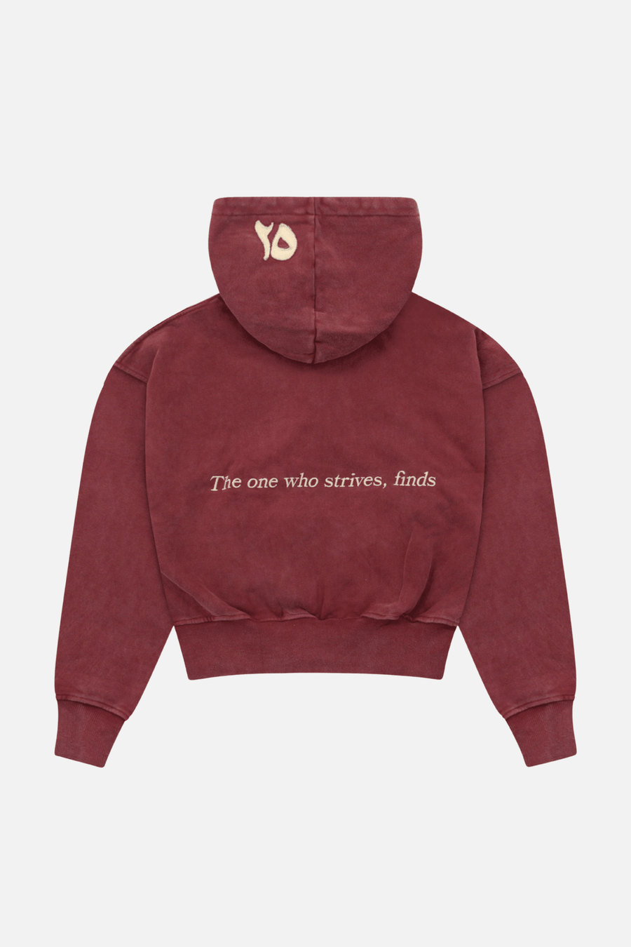 BURGUNDY PATCHWORK ZIP UP - Zidouri