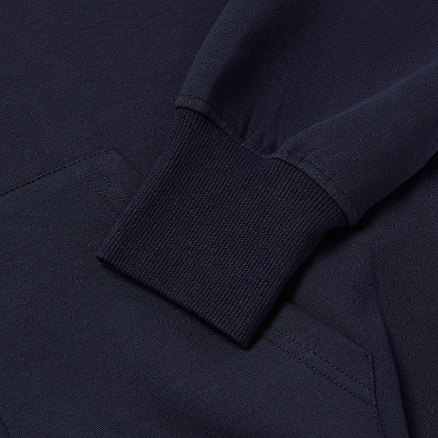 CHARRED NAVY COMFORT HOODIE - Zidouri