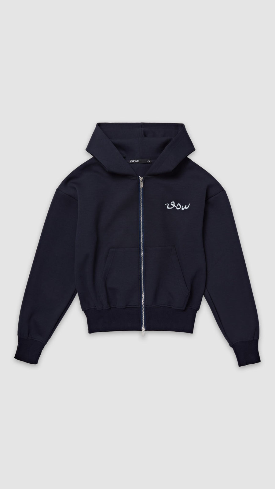 CHARRED NAVY COMFORT HOODIE - Zidouri