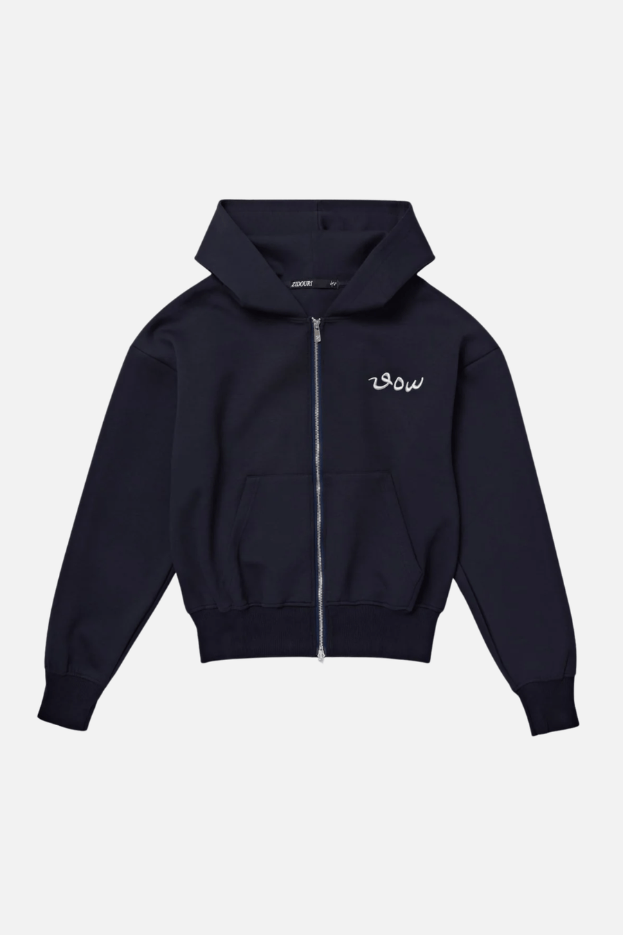 CHARRED NAVY COMFORT HOODIE - Zidouri