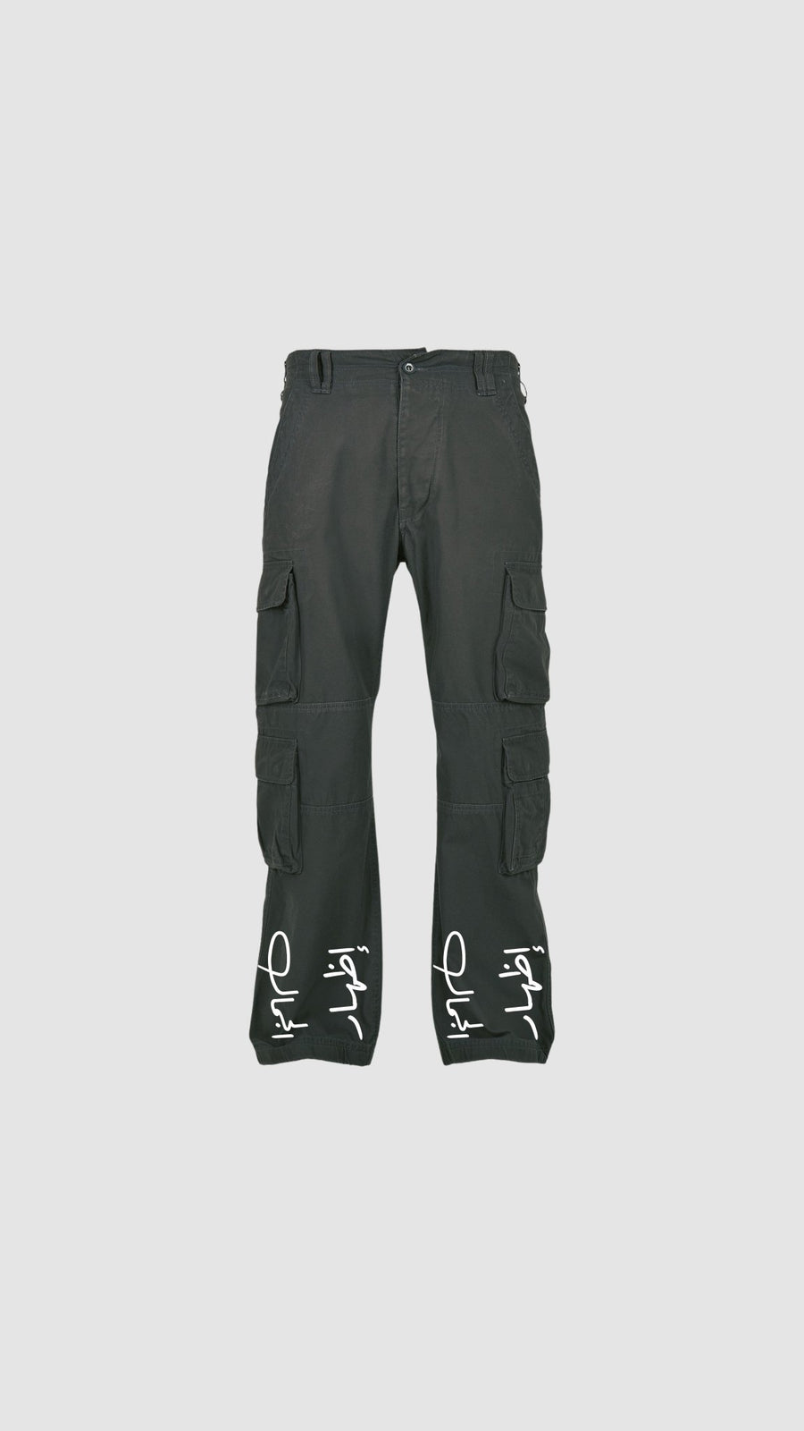 INK GREY DECORATED CARGOS - Zidouri