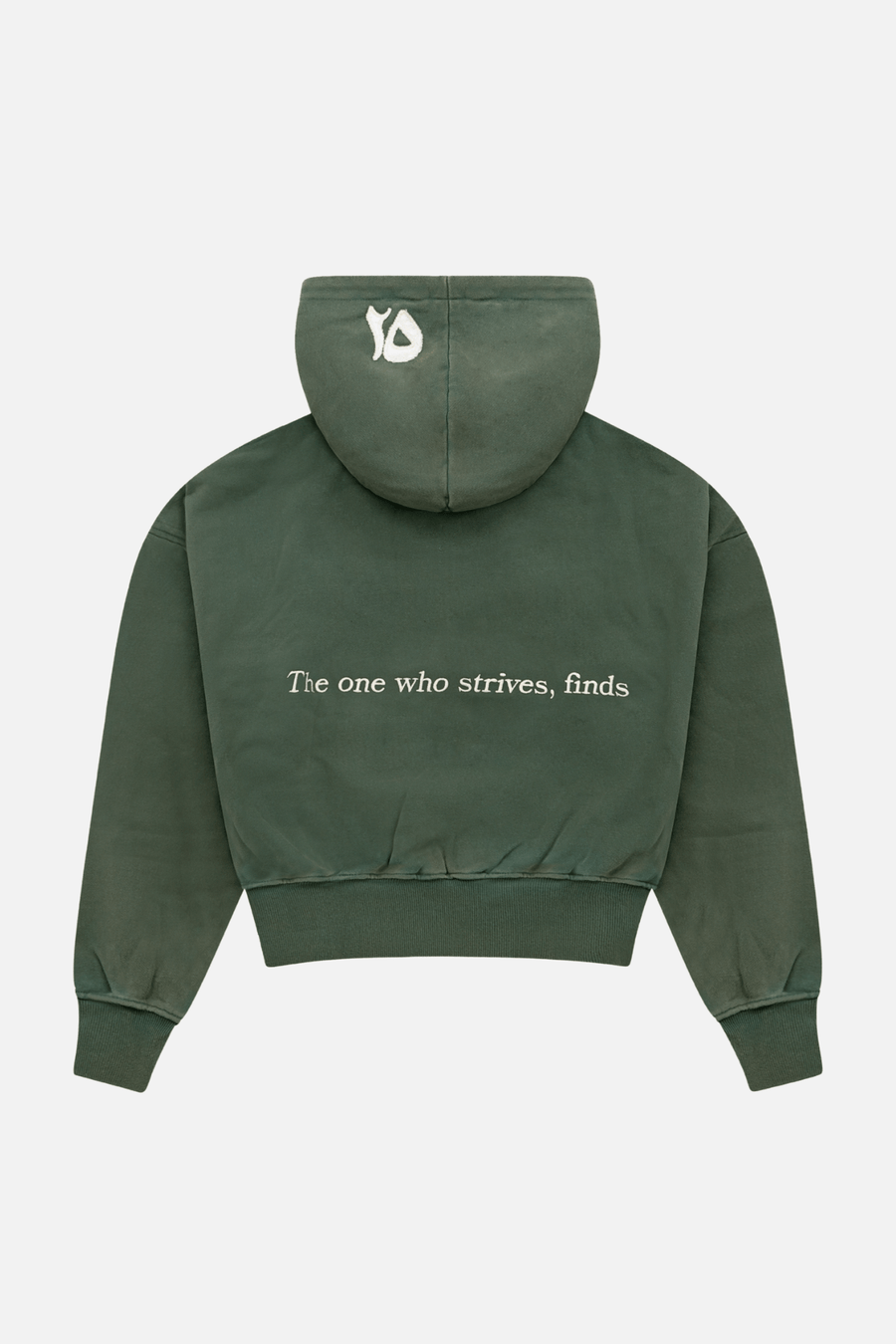 KHAKI PATCHWORK HOODIE - Zidouri