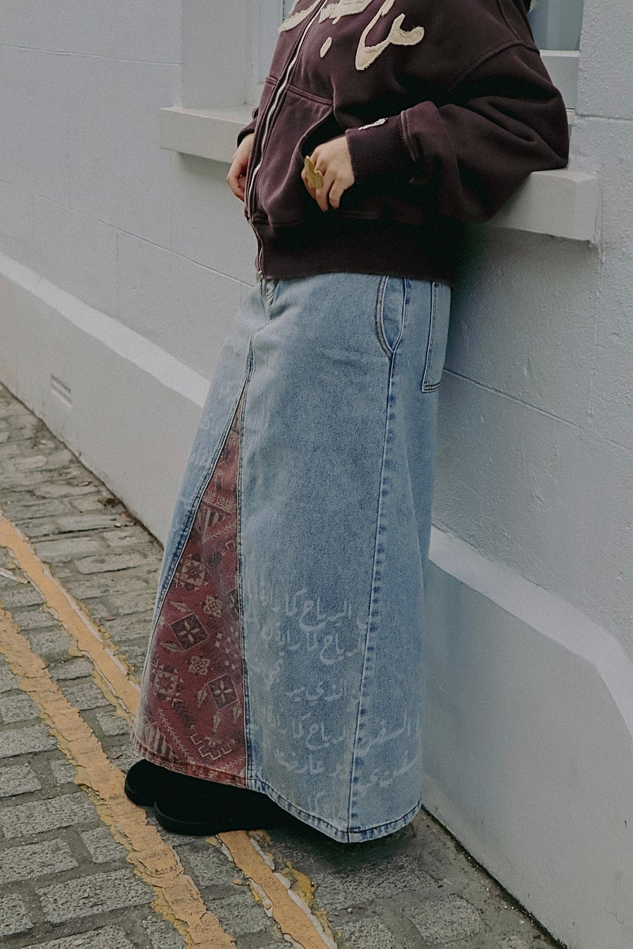 SIDHRA DENIM SKIRT - Zidouri